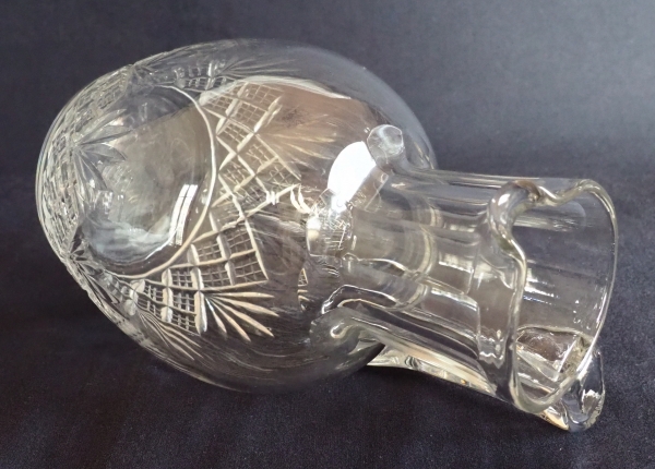 Broc / pichet / carafe à eau en cristal de Baccarat taillé - modèle Douai