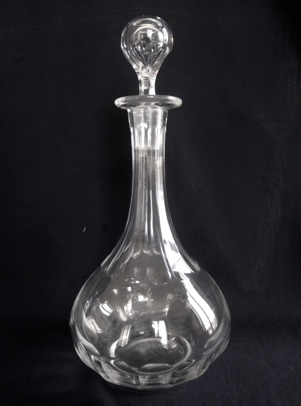 Carafe à vin en cristal de Baccarat taillé, époque XIXe vers 1850 - 27cm