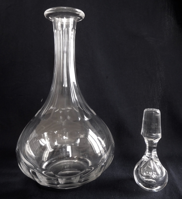 Carafe à vin en cristal de Baccarat taillé, époque XIXe vers 1850 - 27cm