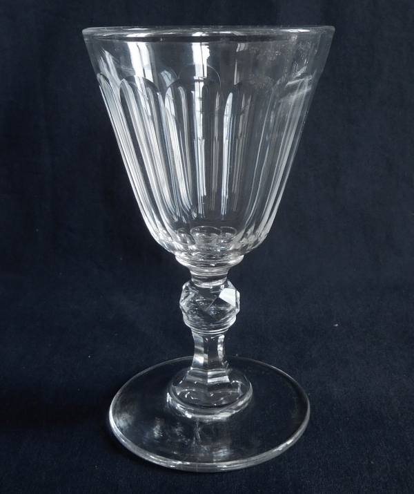 Verre à eau en cristal de Baccarat taillé, époque XIXe vers 1850 - 15,3cm