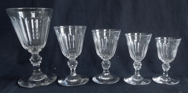 Verre à eau en cristal de Baccarat taillé, époque XIXe vers 1850 - 15,3cm