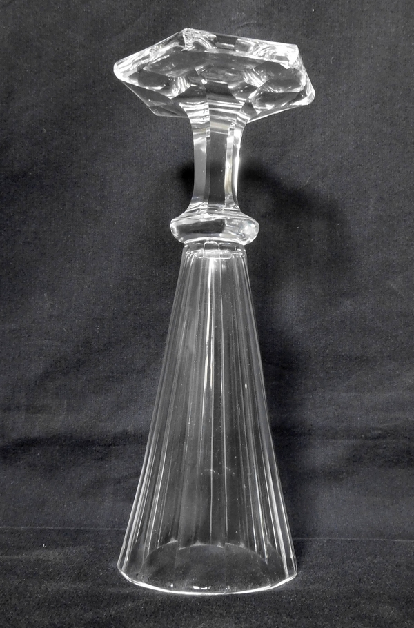 Baccarat / St Louis cut crystal champagne flute, mid 19th century production circa 1840