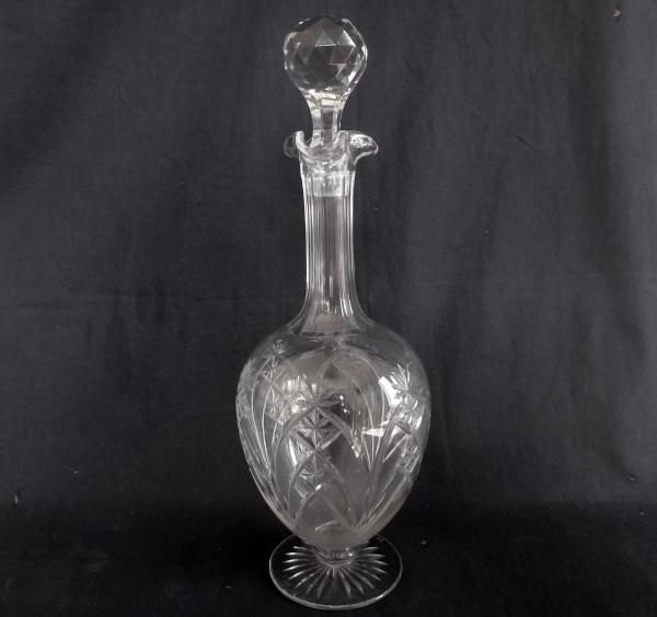 Carafe à vin en cristal de Baccarat, modèle forme 9232 taille 9255 du catalogue de 1916 - 30,5cm