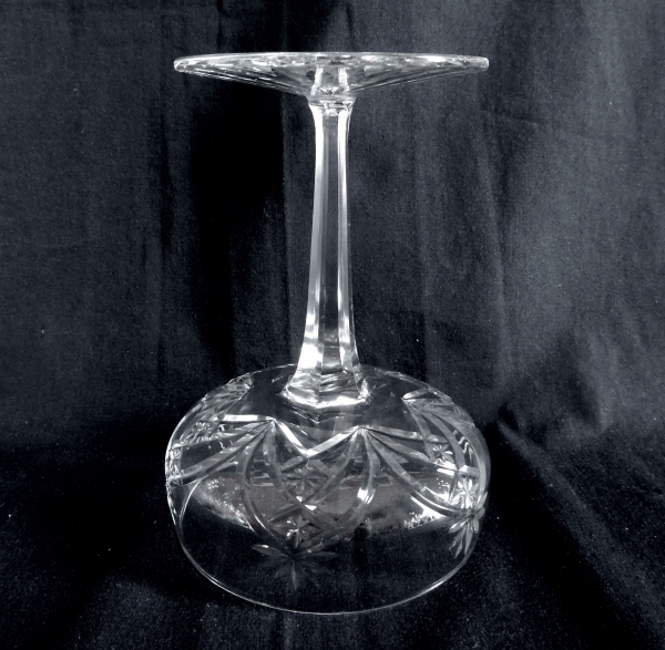 Baccarat crystal champagne glass, 9232 shape and 9255 pattern, late 19th century