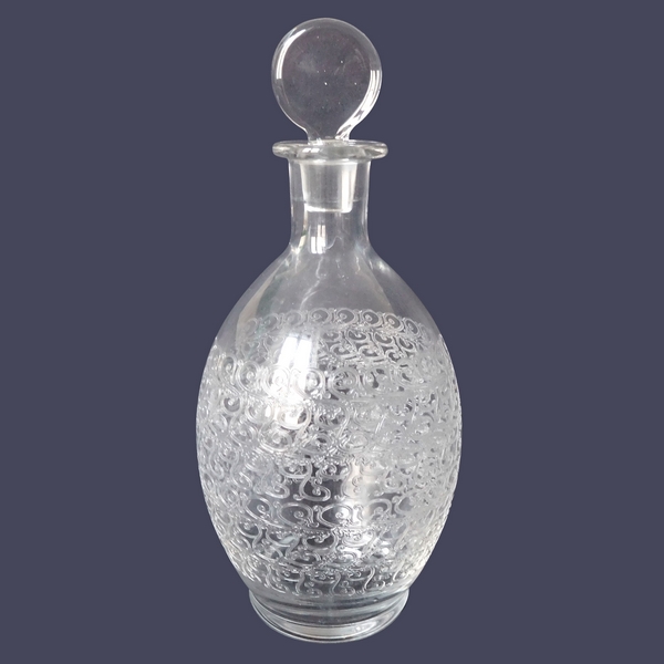 Baccarat crystal wine decanter, Gouvieux pattern