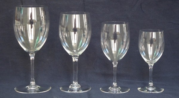 Baccarat crystal port glass, Haut-Brion pattern - signed - 11,5cm