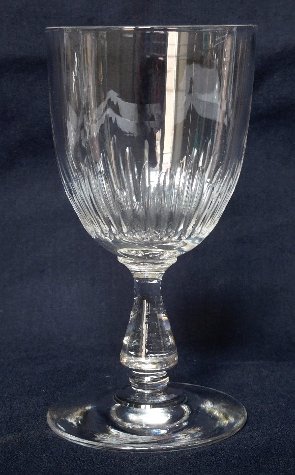 Baccarat crystal wine glass, Jeux d'Orgues pattern - 12cm