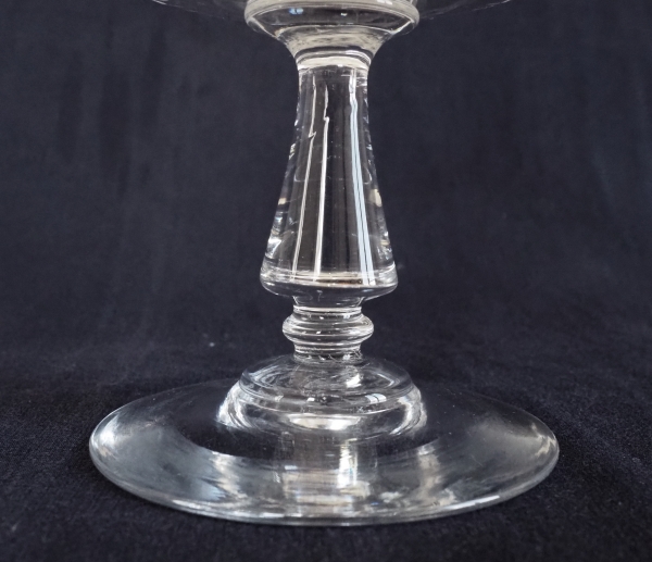 Drageoir en cristal de Baccarat, modèle Jeux d'Orgues de côtes creuses