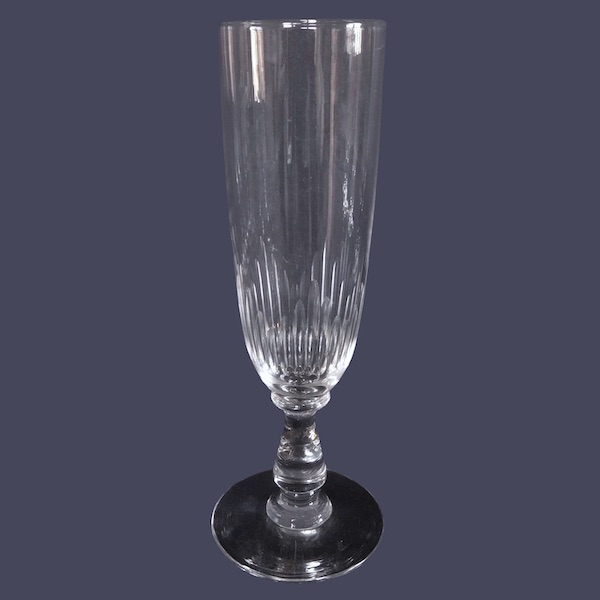 Baccarat crystal champagne flute, Jeux d'Orgues pattern