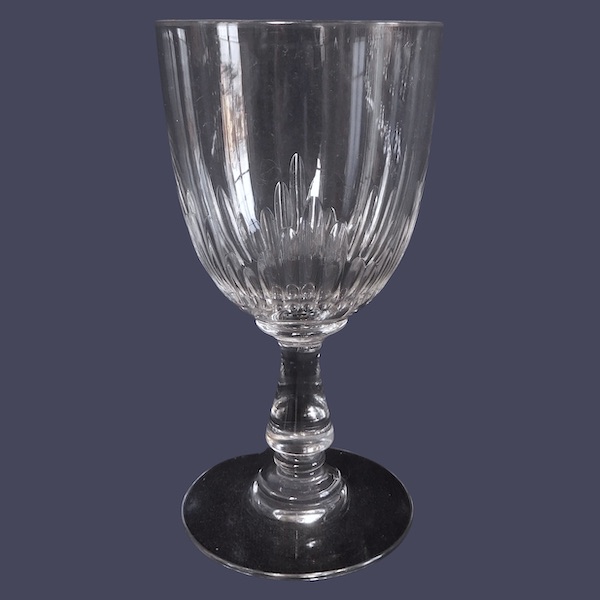 Verre à eau en cristal de Baccarat, modèle Jeux d'Orgues de côtes creuses - 15,2cm