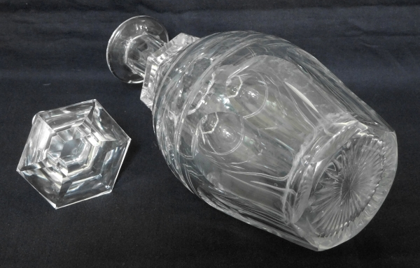 Baccarat crystal decanter / water bottle, Jonzac pattern - 29.5cm