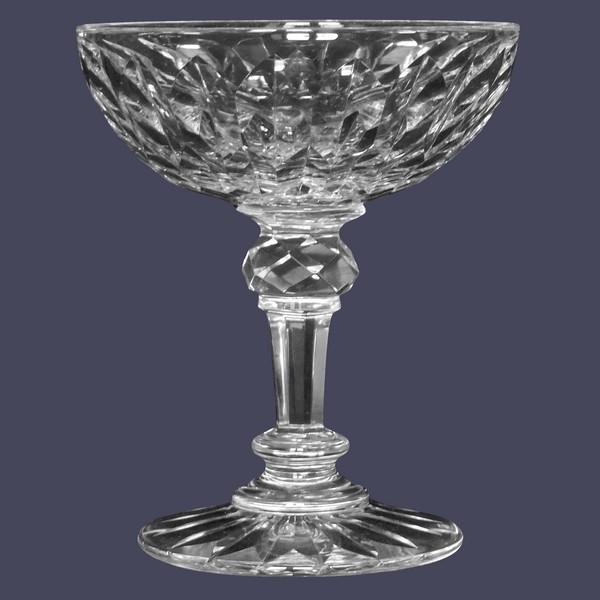 Baccarat crystal champagne glass, Juvisy pattern