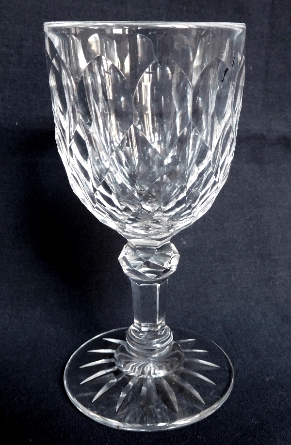 Baccarat crystal white wine glass, Juvisy pattern - 12cm