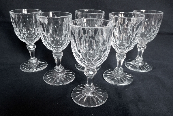 Baccarat crystal white wine glass, Juvisy pattern - 12cm