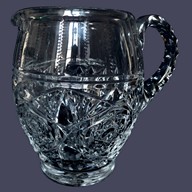 Baccarat crystal water pitcher, Lagny pattern - signed