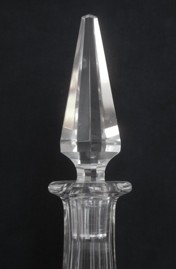 Carafe à liqueur en cristal de Baccarat, modèle Lagny