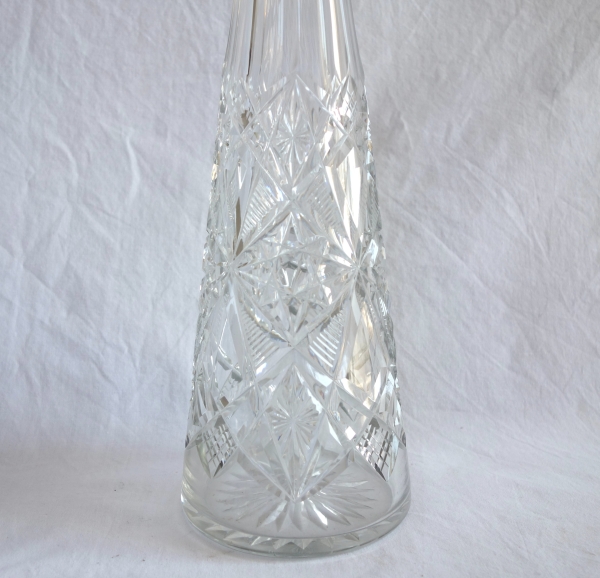 Carafe à vin du Rhin en cristal de Baccarat taillé, modèle Lagny - 42cm