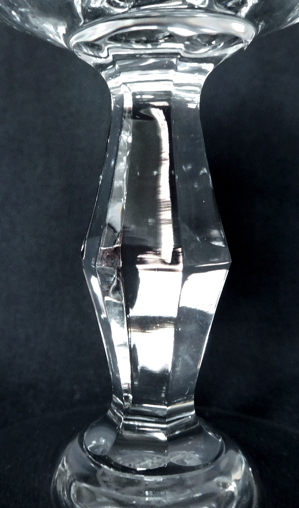 Baccarat crystal wine glass / port glass, Lauzun pattern - 12.8cm - signed