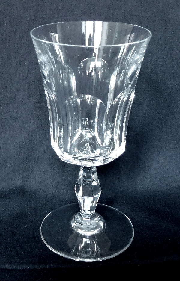 Baccarat crystal water glass, Lauzun pattern - 17.4cm - signed