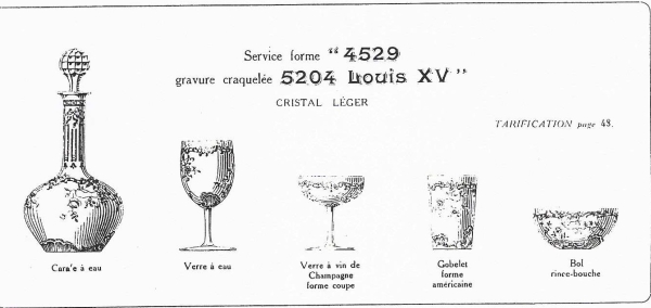 Baccarat crystal water glass, Louis XV Gold pattern - 17.3cm