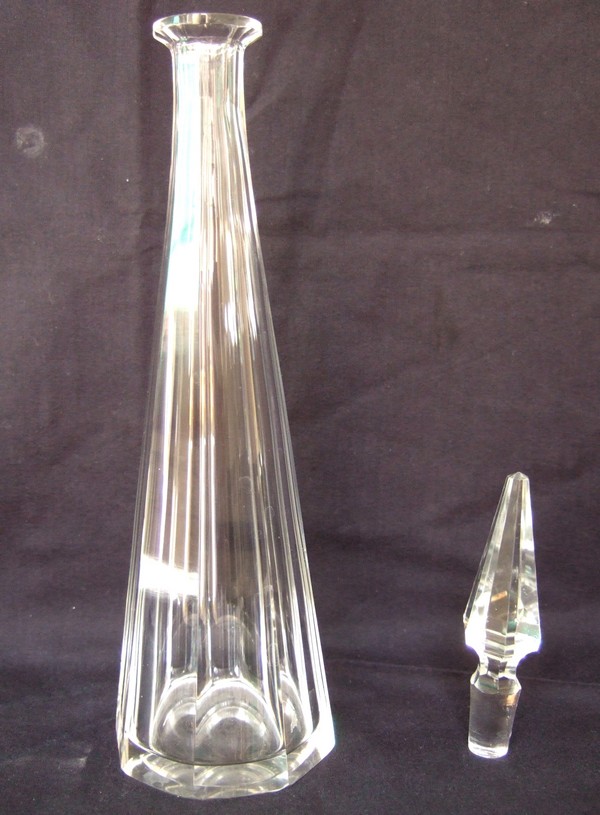 Carafe à liqueur en cristal de Baccarat, modèle Malmaison - signée
