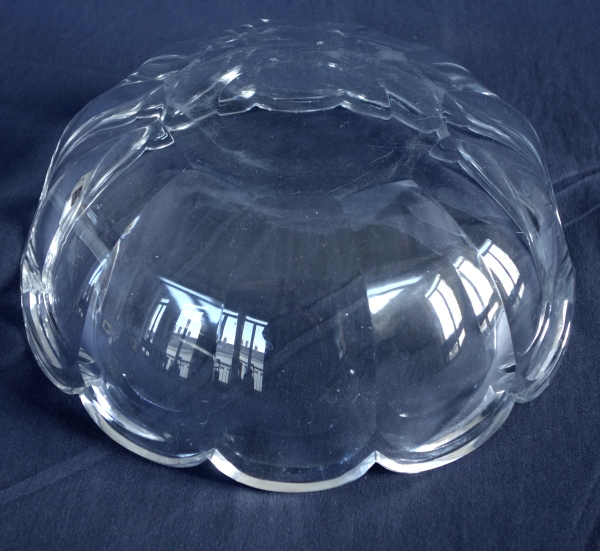 Saladier en cristal de Baccarat taillé, modèle Harcourt Malmaison