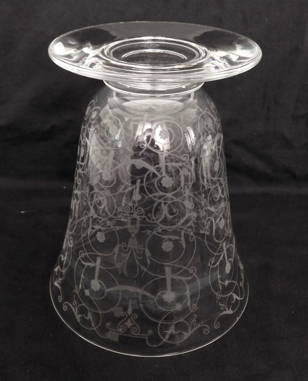 Baccarat crystal vase, Michelangelo pattern