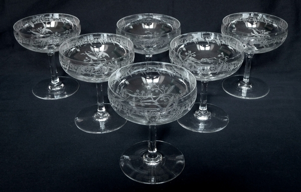 Baccarat crystal champagne glass, Mimosas pattern