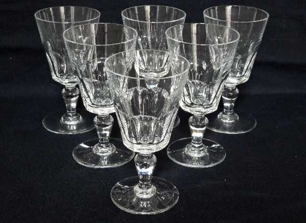 Baccarat crystal water glass, Missouri pattern - signed - 14,5cm
