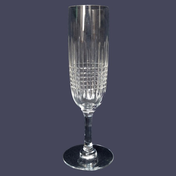 Baccarat crystal champagne flute, Nancy pattern