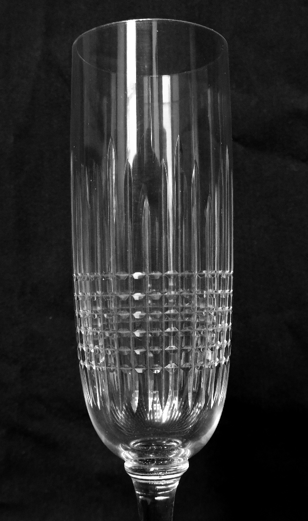 Baccarat crystal champagne flute, Nancy pattern