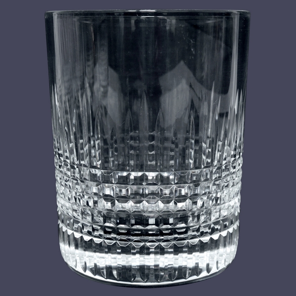 Grand verre à whisky en cristal de Baccarat, modèle Nancy - signé