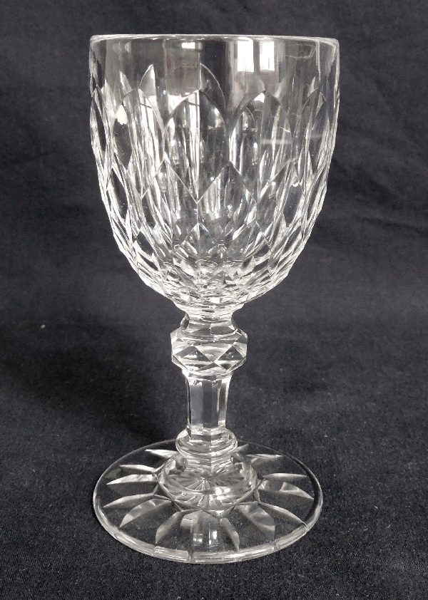 Baccarat crystal wine glass, Nimes pattern (Juvisy variant) - 12.7cm