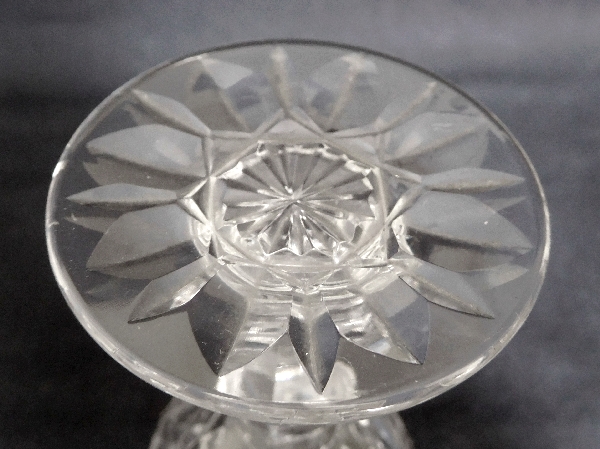 Baccarat crystal water glass, Nimes pattern (Juvisy variant) - 16.2cm