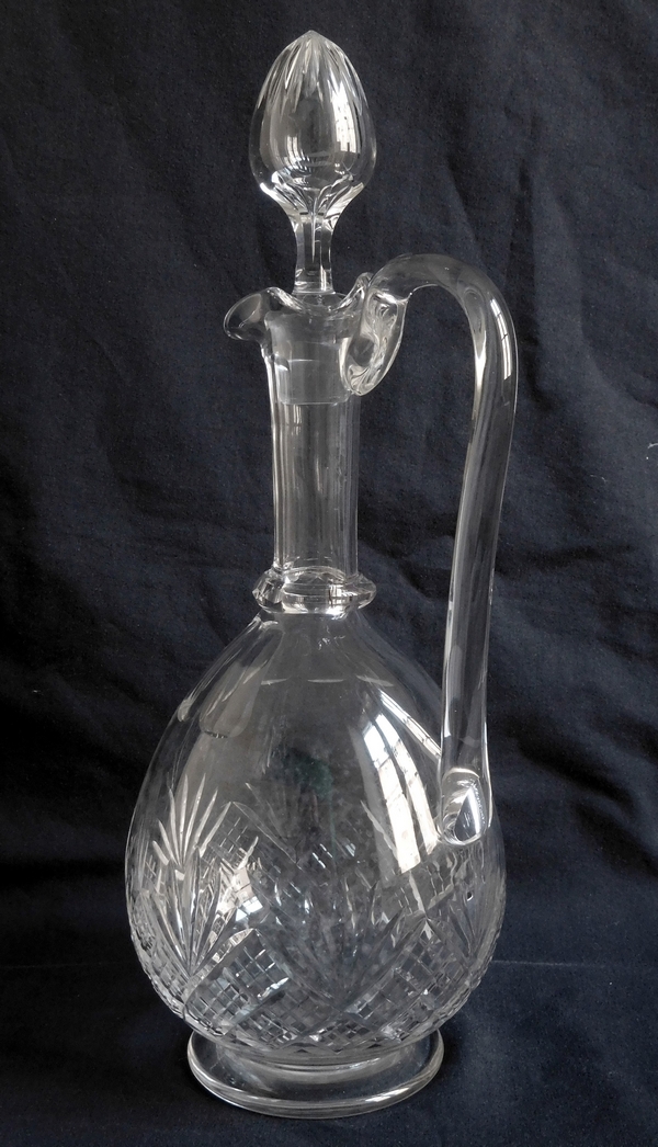 Baccarat crystal ewer / water bottle, Douai pattern
