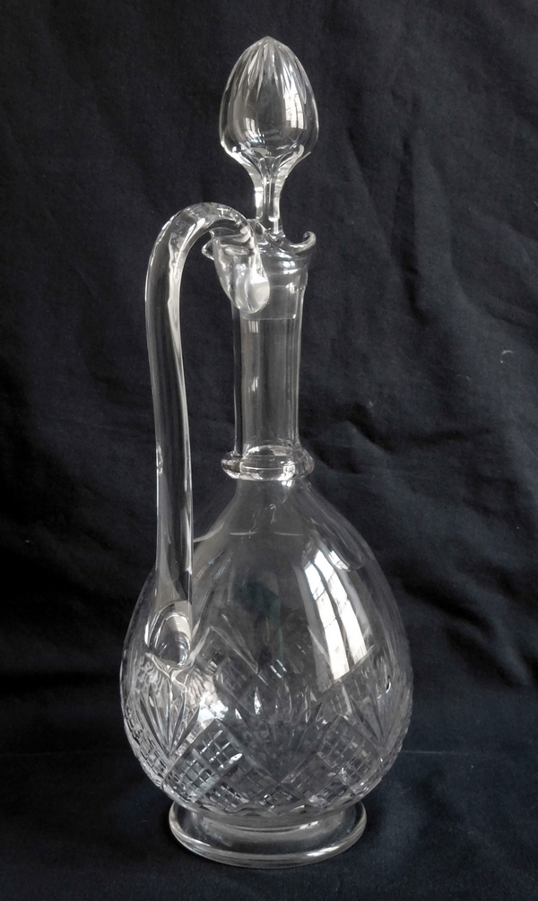 Baccarat crystal ewer / water bottle, Douai pattern