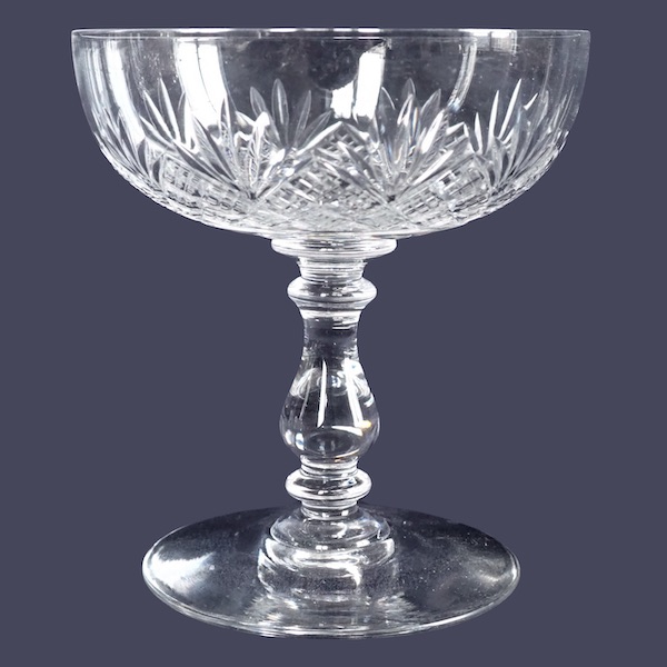 Baccarat crystal champagne glass / sherbet, Douai pattern