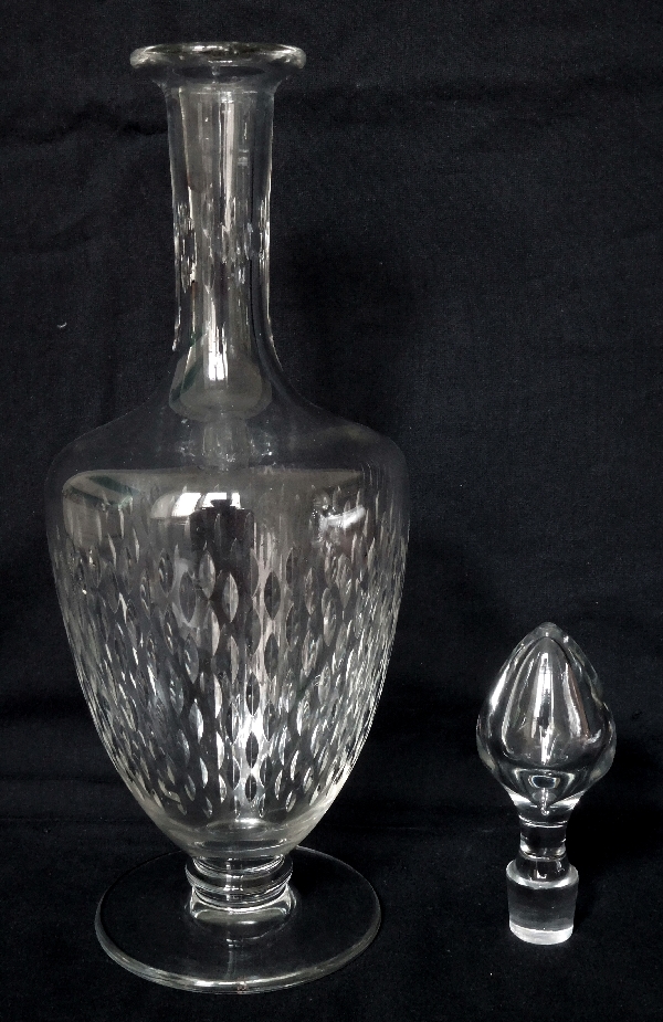 Baccarat crystal wine decanter, Paris pattern - signed