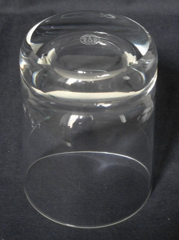 Tall Baccarat crystal whisky glass, Perfection pattern - 9.6cm - signed