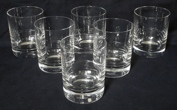Grands verres à whisky en cristal de Baccarat, modèle Perfection - 9,6cm - signé