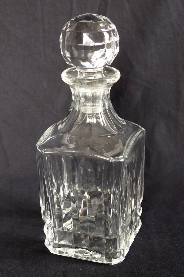 Carafe à whisky ou cognac en cristal de Baccarat, modèle Piccadilly - signé