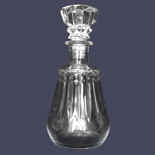 Carafe à vin / flacon à whisky en cristal de Baccarat, modèle Piccadilly - signé
