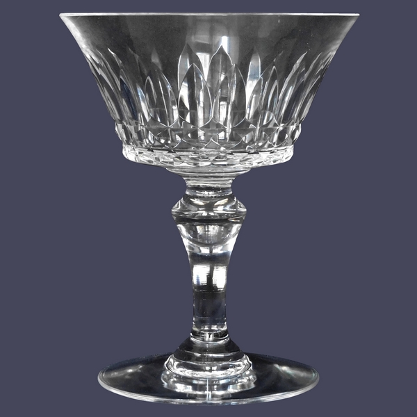 Coupe à champagne en cristal de Baccarat, modèle Piccadilly - signée