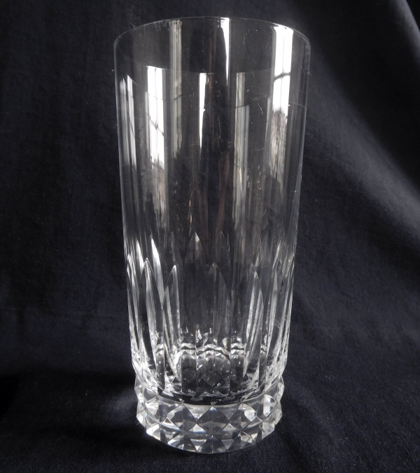 Verre à orangeade / verre à bière en cristal de Baccarat, modèle Piccadilly - signé