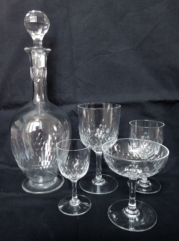 Baccarat crystal wine decanter, Richelieu pattern - 30cm