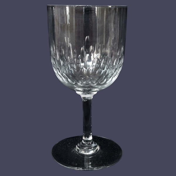 Baccarat crystal wine glass, Richelieu pattern - 12.4cm