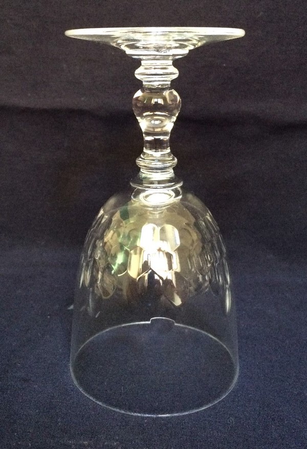 Baccarat crystal wine or port glass, Richelieu pattern - 10,9cm