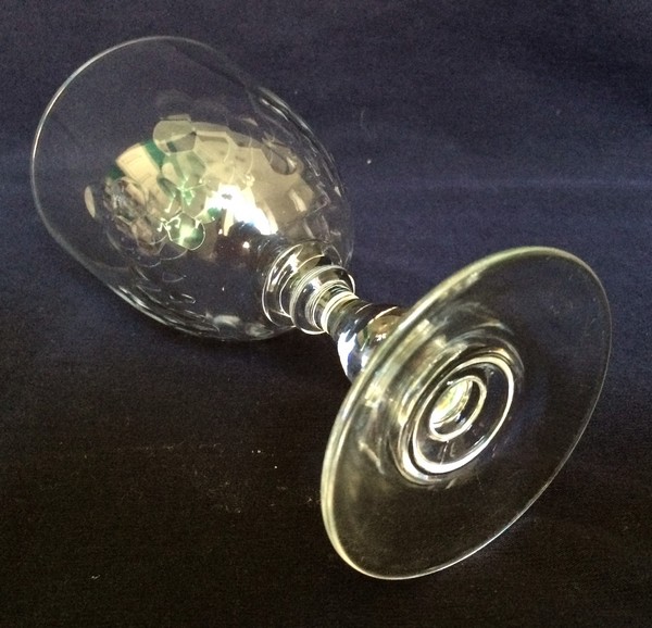 Baccarat crystal wine or port glass, Richelieu pattern - 10,9cm