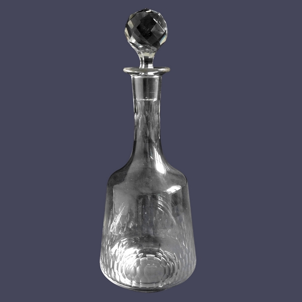 Baccarat crystal wine decanter, Richelieu pattern - 24.5cm