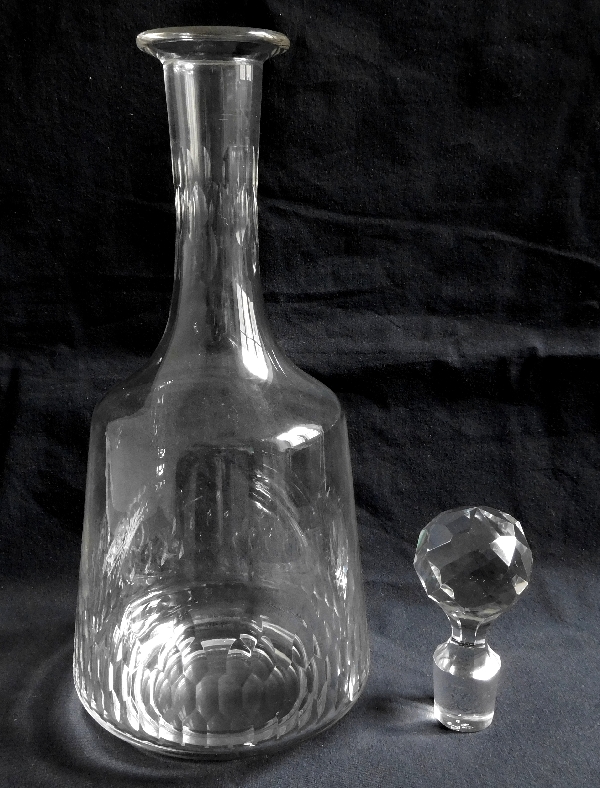 Baccarat crystal wine decanter, Richelieu pattern - 24.5cm